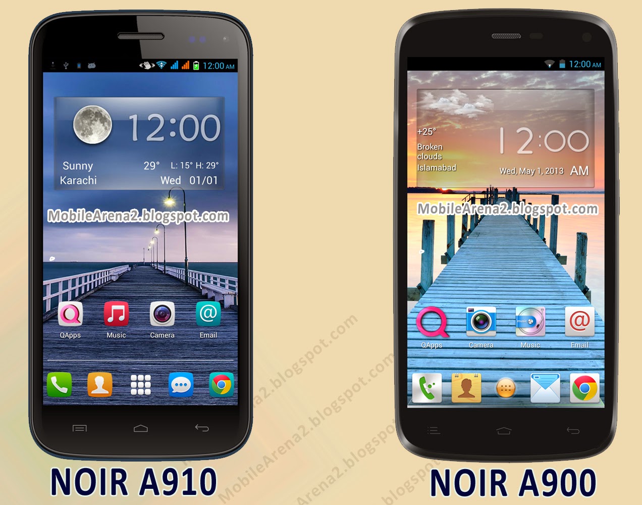 QMobile NOIR A900 Vs QMobile NOIR A910