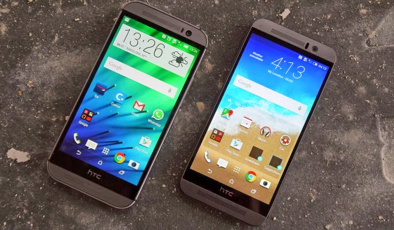  The HTC One M8 and M9 confront their speakers