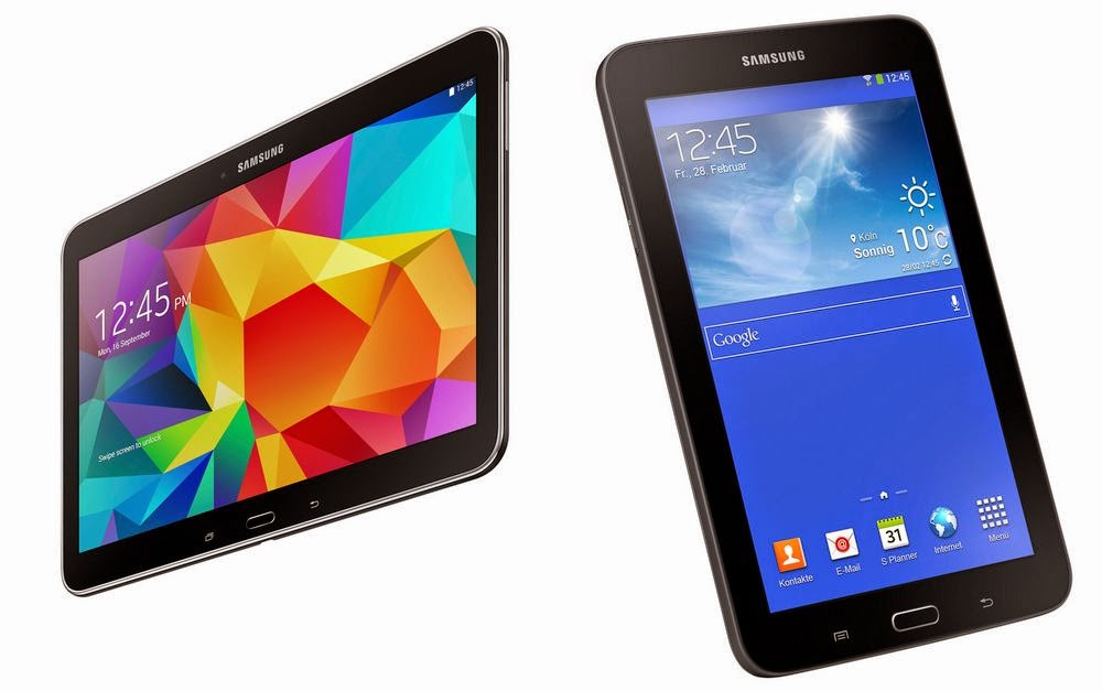 The Galaxy Tab 4 and the Galaxy Tab 3 Lite